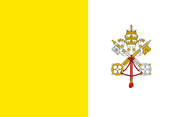 Flagge von Vatikanstadt